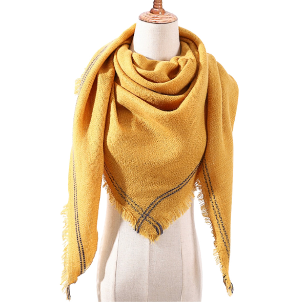 Yellow Triangle Winter Scarf